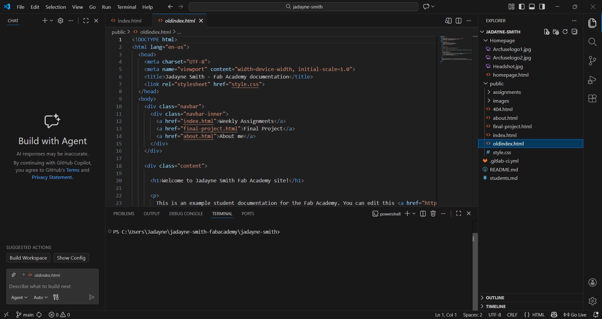 Image of my homepage not showing